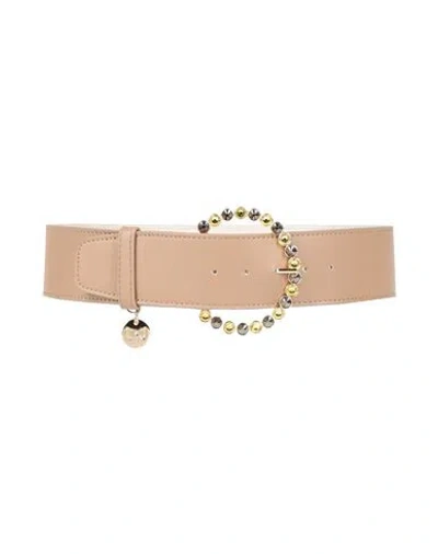 Liu •jo Woman Belt Sand Size M Polyurethane In Brown