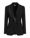 Liu •jo Crystal-embellished Blazer In Orange