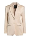 Liu •jo Woman Blazer Beige Size 10 Viscose In Neutral