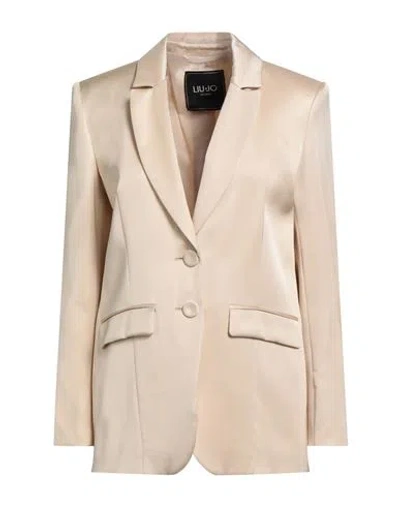 Liu •jo Woman Blazer Beige Size 10 Viscose In Neutral