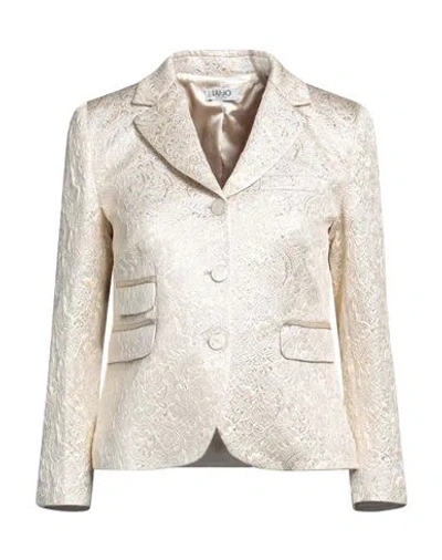 Liu •jo Woman Blazer Beige Size 4 Acrylic, Polyester, Polyamide