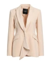 Liu •jo Woman Blazer Beige Size 6 Polyester In Pink