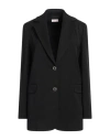 Liu •jo Woman Blazer Black Size 8 Polyester, Viscose, Elastane In Black