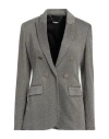Liu •jo Woman Blazer Black Size 10 Polyester, Viscose, Metallic Polyester, Elastane