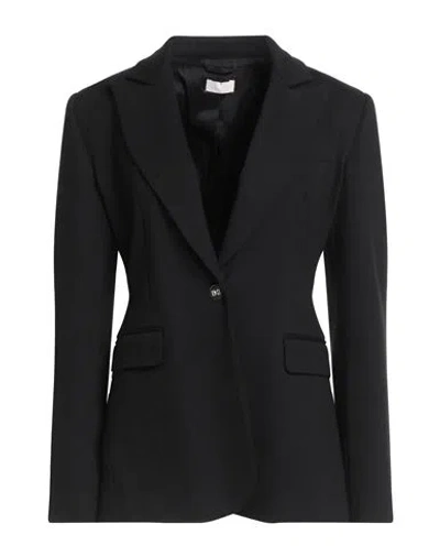Liu •jo Woman Blazer Black Size 10 Viscose, Polyamide, Elastane