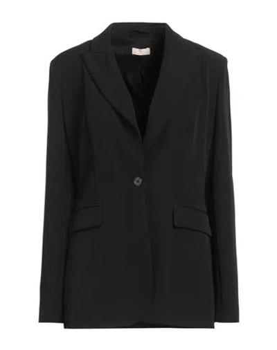 Liu •jo Woman Blazer Black Size 8 Polyester, Elastane