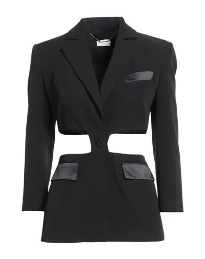 Liu •jo Woman Blazer Black Size 12 Polyester, Elastane