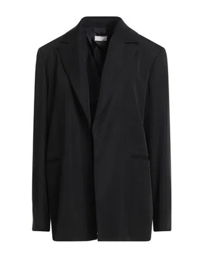 Liu •jo Woman Blazer Black Size 12 Viscose, Polyester