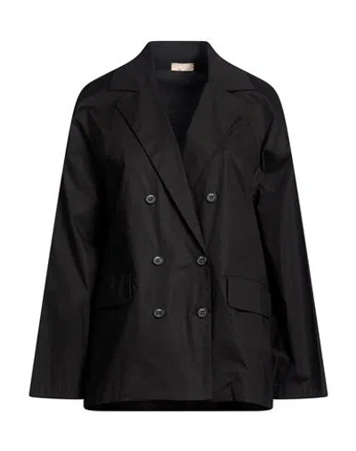 Liu •jo Woman Blazer Black Size 2 Cotton, Elastane