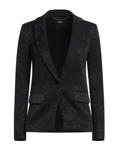 Liu •jo Woman Blazer Black Size 2 Viscose, Polyester