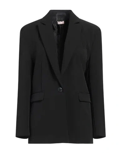 Liu •jo Woman Blazer Black Size 4 Polyester, Elastane