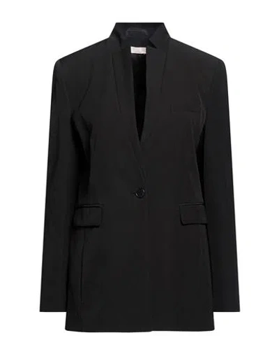 Liu •jo Woman Blazer Black Size 6 Polyester, Elastane