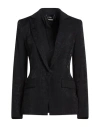 Liu •jo Woman Blazer Black Size 2 Viscose, Polyester In Black