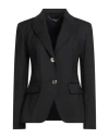 Liu •jo Woman Blazer Black Size 8 Cotton, Polyamide, Elastane