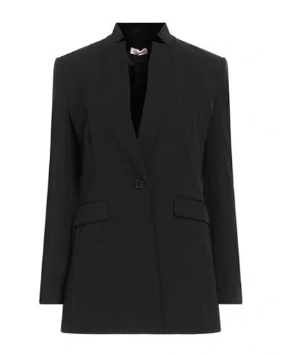 Liu •jo Woman Blazer Black Size 8 Polyester, Elastane