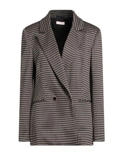 Liu •jo Woman Blazer Black Size 8 Polyester, Polyamide, Elastane