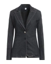 Liu •jo Woman Blazer Blue Size 12 Cotton, Polyester, Elastane In Multi