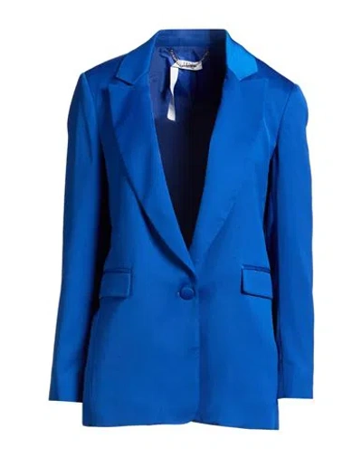 Liu •jo Woman Blazer Blue Size 6 Polyester