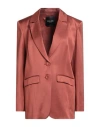 Liu •jo Woman Blazer Brick Size 6 Viscose In Red