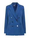 Liu •jo Woman Blazer Bright Blue Size 4 Polyester, Elastane