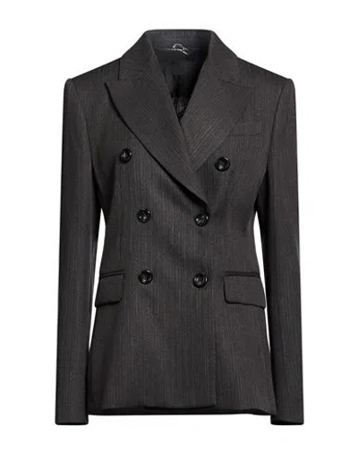 Liu •jo Woman Blazer Charcoal Size 10 Polyester, Viscose, Elastane In Multi