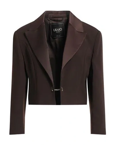 Liu •jo Woman Blazer Chocolate Brown Size 10 Polyester