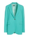 Liu •jo Liu Jo Womans Green Fabric Single-breasted Blazer In Green