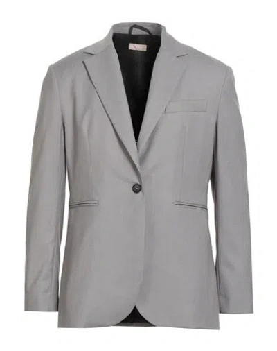 Liu •jo Woman Blazer Grey Size 10 Polyester, Viscose, Elastane