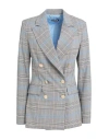 Liu •jo Woman Blazer Grey Size 10 Polyester, Viscose, Elastane In Gray