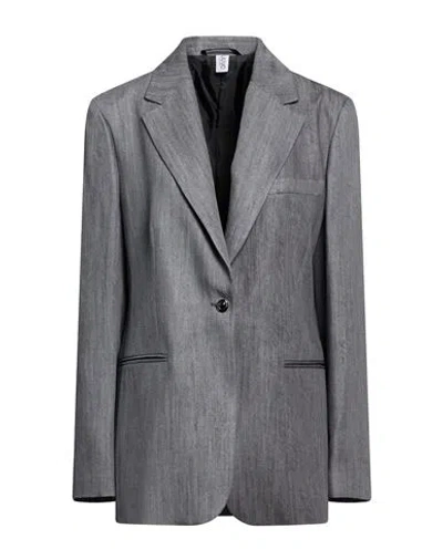 Liu •jo Woman Blazer Grey Size 6 Lyocell In Gray