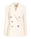 Liu •jo Woman Blazer Ivory Size 12 Polyester, Elastane In Pink