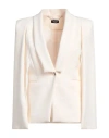 Liu •jo Woman Blazer Ivory Size 6 Polyester, Elastane In White