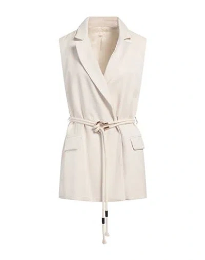 Liu •jo Woman Blazer Ivory Size 6 Viscose, Polyester In White