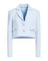 Liu •jo Woman Blazer Light Blue Size 8 Polyester, Elastane