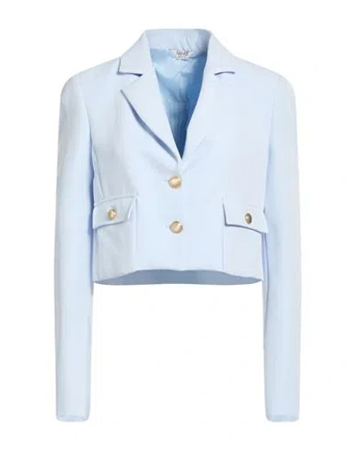 Liu •jo Woman Blazer Light Blue Size 8 Polyester, Elastane