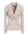 Liu •jo Woman Blazer Light Brown Size 6 Polyester, Cotton, Elastane In Neutral