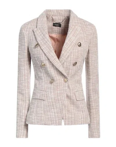 Liu •jo Woman Blazer Light Brown Size 6 Polyester, Cotton, Elastane In Neutral
