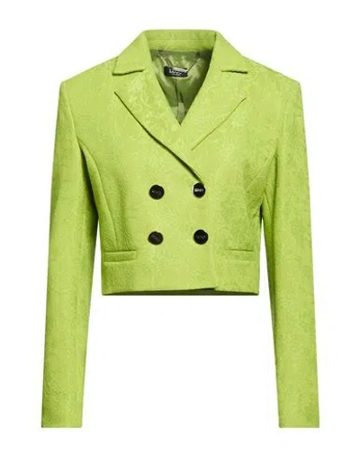 Liu •jo Woman Blazer Light Green Size 6 Polyester, Polyamide, Elastane