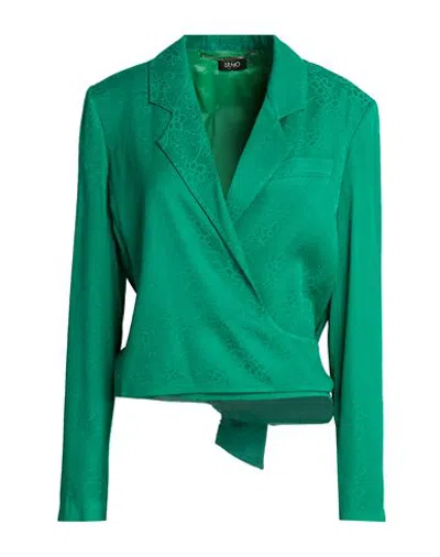 Liu •jo Woman Blazer Light Green Size 6 Viscose