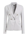 Liu •jo Woman Blazer Light Grey Size 8 Viscose, Polyester, Elastane In Gray