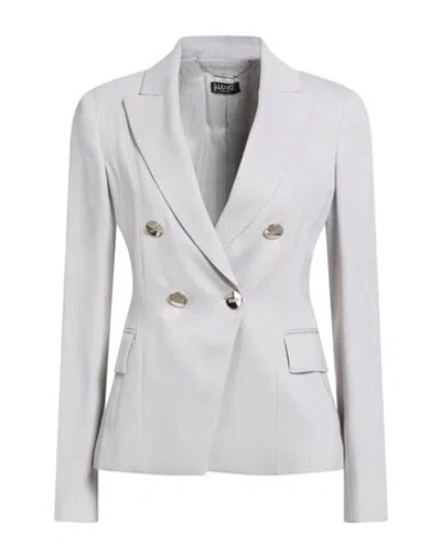 Liu •jo Woman Blazer Light Grey Size 8 Viscose, Polyester, Elastane In Gray