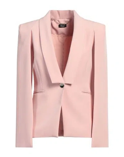 Liu •jo Woman Blazer Light Pink Size 8 Polyester, Elastane