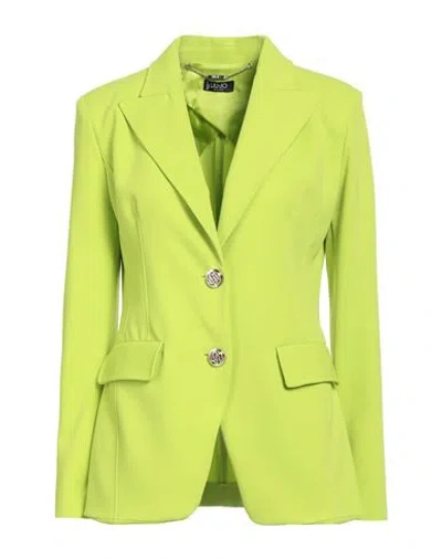Liu •jo Woman Blazer Lime Green Size 10 Polyester, Elastane