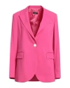 Liu •jo Woman Blazer Magenta Size 12 Viscose, Polyester, Elastane In Pink