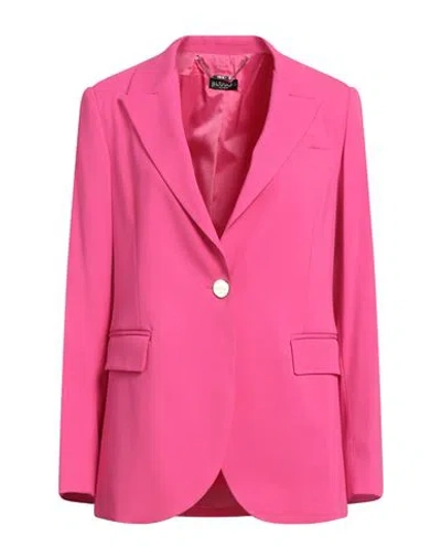 Liu •jo Woman Blazer Magenta Size 12 Viscose, Polyester, Elastane In Purple