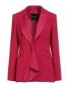 Liu •jo Woman Blazer Magenta Size 6 Polyester In Pink