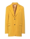 Liu •jo Woman Blazer Marigold Size 4 Polyester, Viscose, Elastane In Yellow