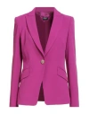 Liu •jo Woman Blazer Mauve Size 6 Polyester, Elastane In Purple