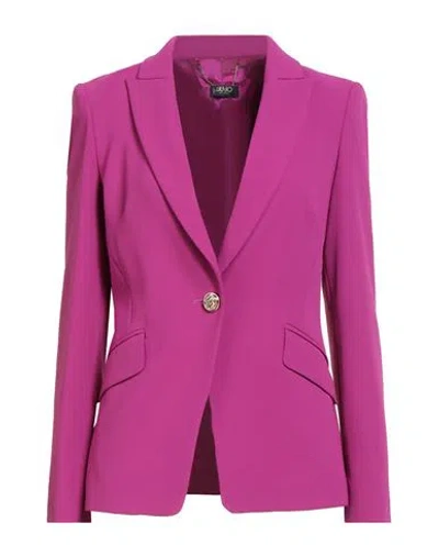 Liu •jo Woman Blazer Mauve Size 6 Polyester, Elastane In Purple