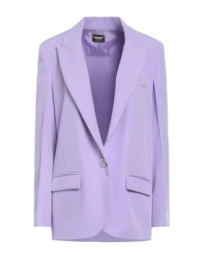 Liu •jo Woman Blazer Mauve Size 8 Polyester, Elastane In Purple